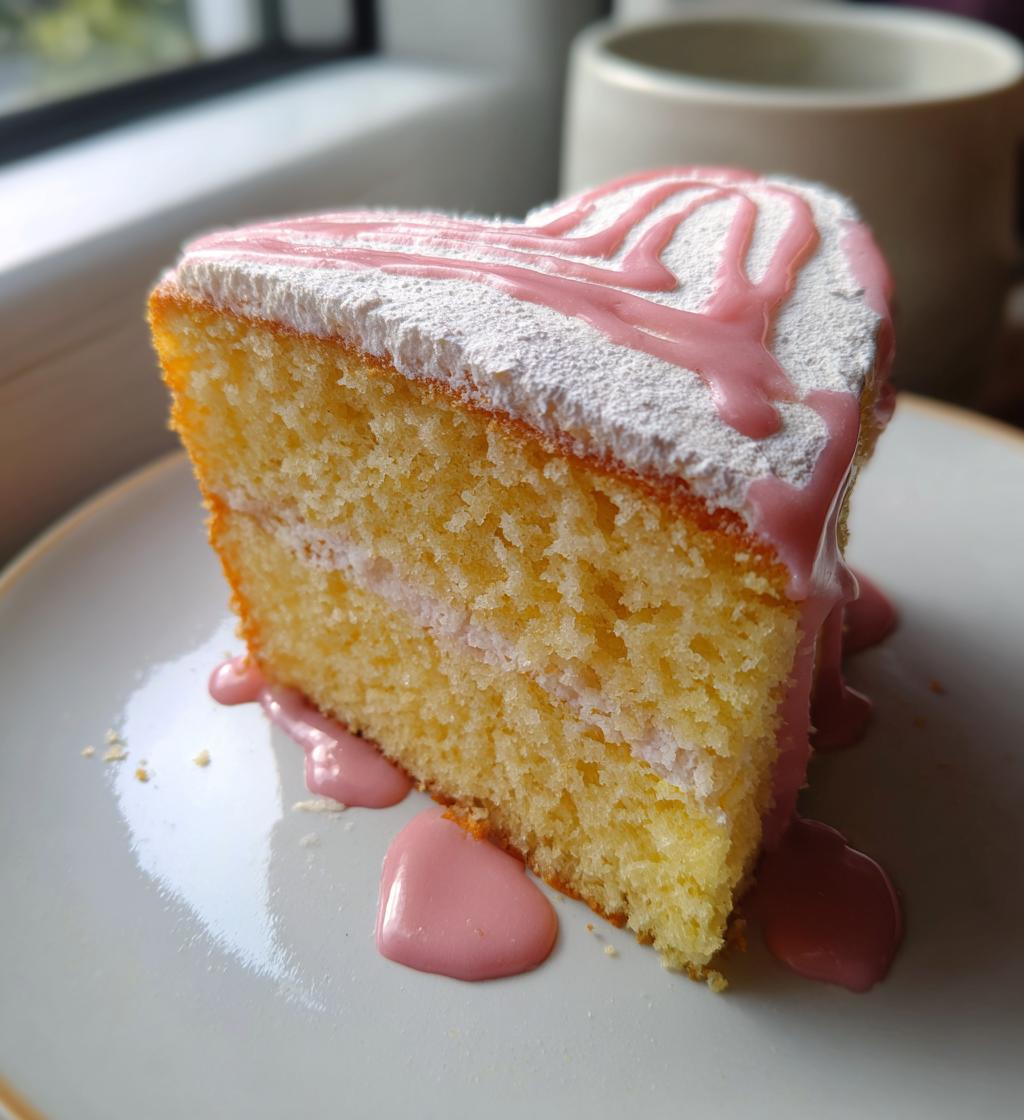 heart shaped cake