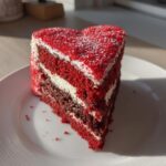 red heart cake