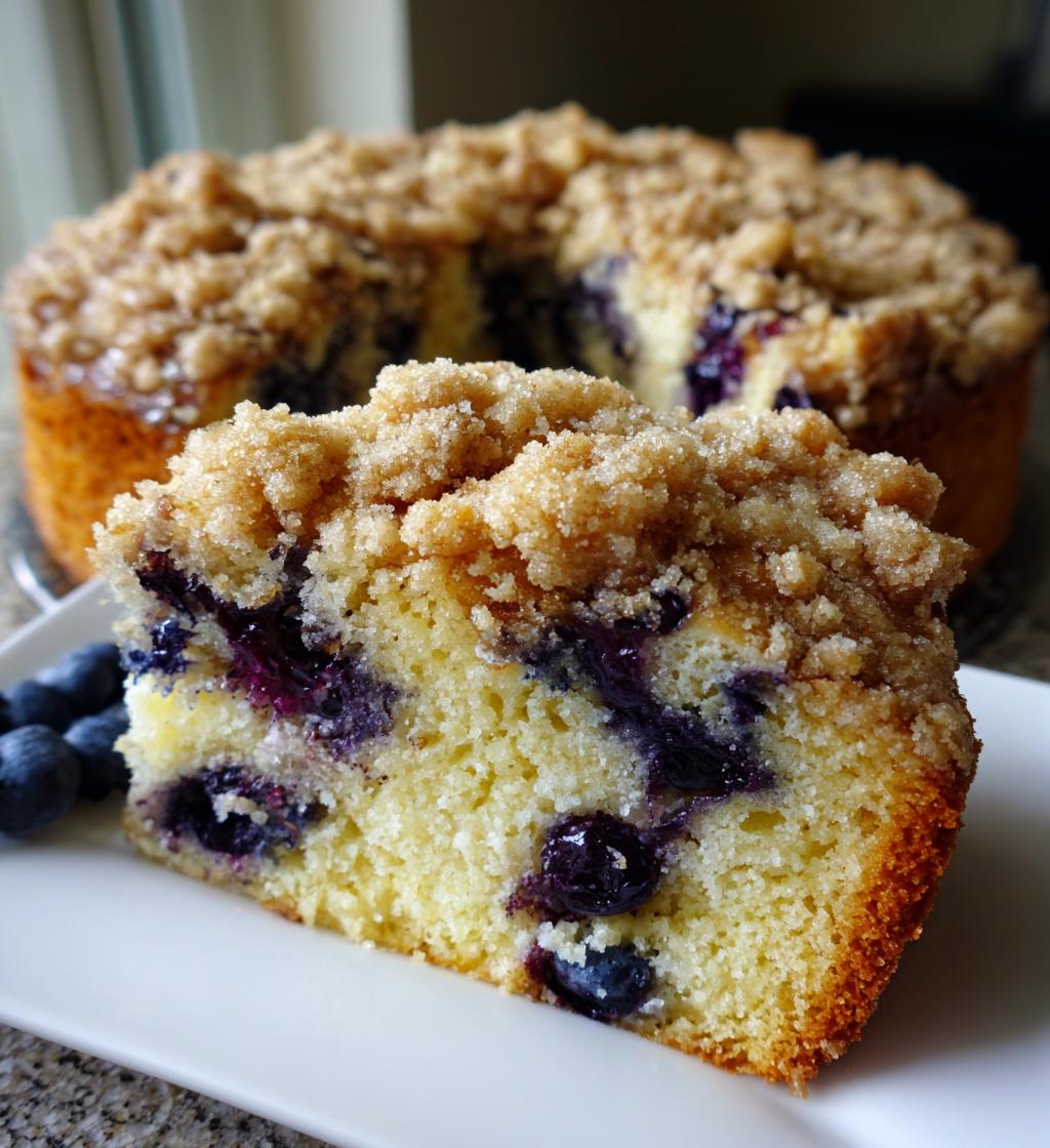 Blaubeer-Kaffee-Streuselkuchen
