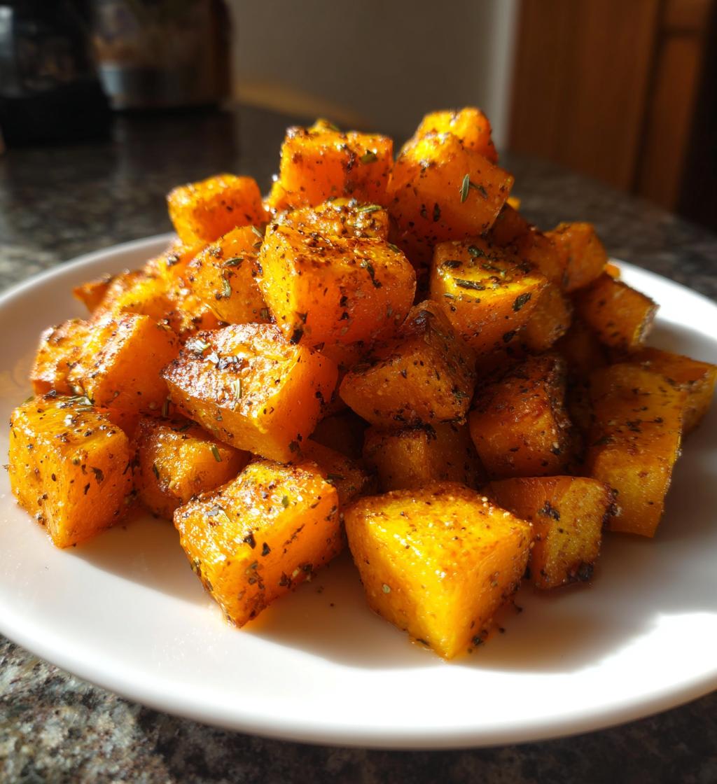 Butternut-Kürbis im Air Fryer