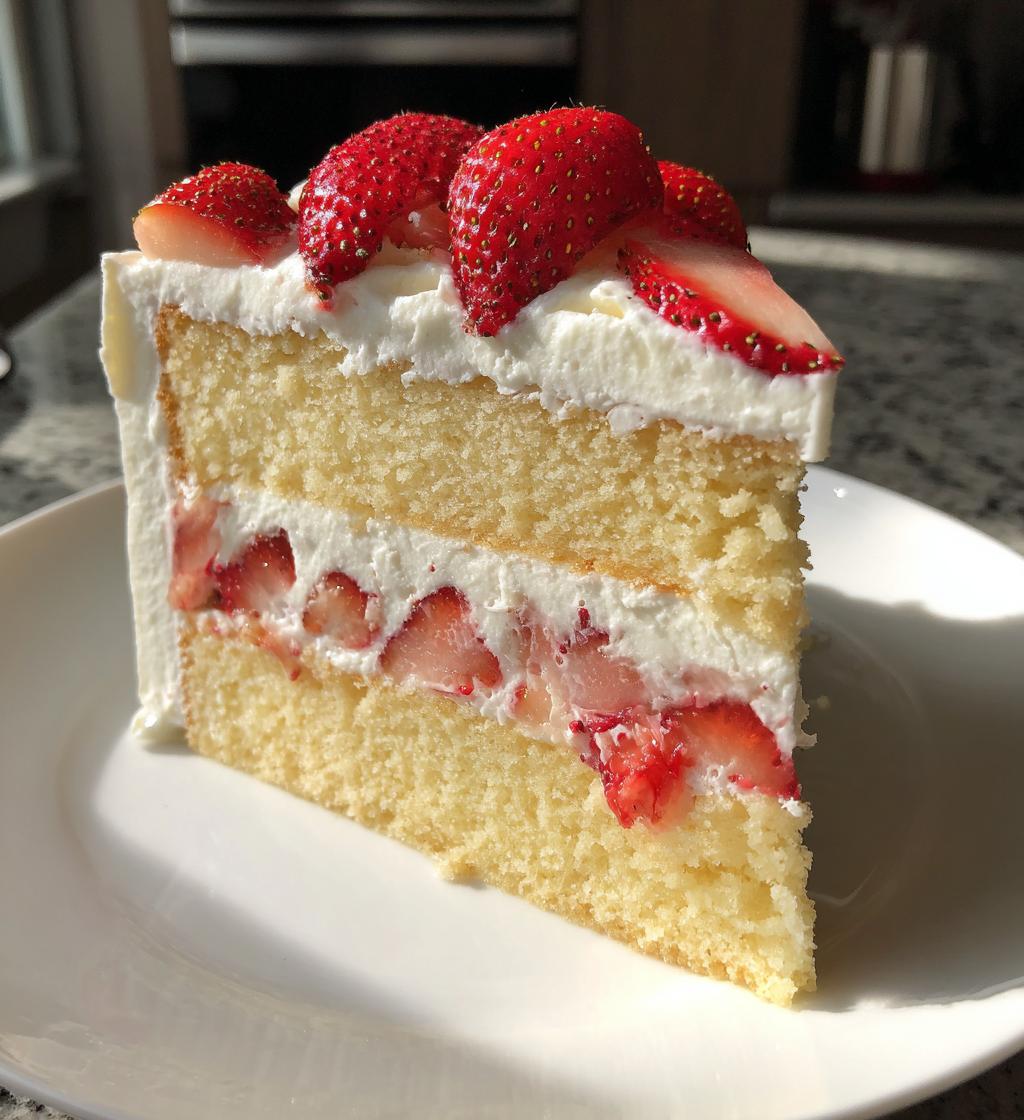 Erdbeer Sahnekuchen Geburtstag