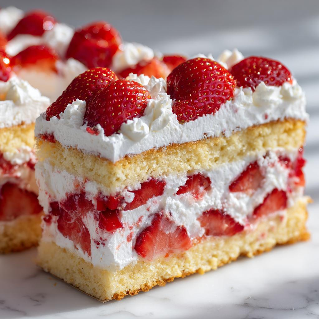 Erdbeer Sahnekuchen Zeichentrick