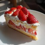 Erdbeer Sahnekuchen und Orangenblüte