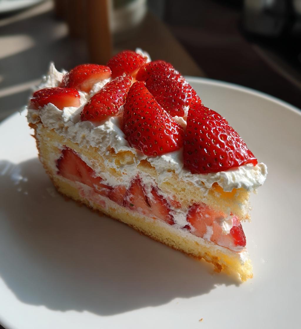 Erdbeer Sahnekuchen und Orangenblüte