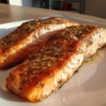 Gefrorener Lachs aus der Heißluftfritteuse
