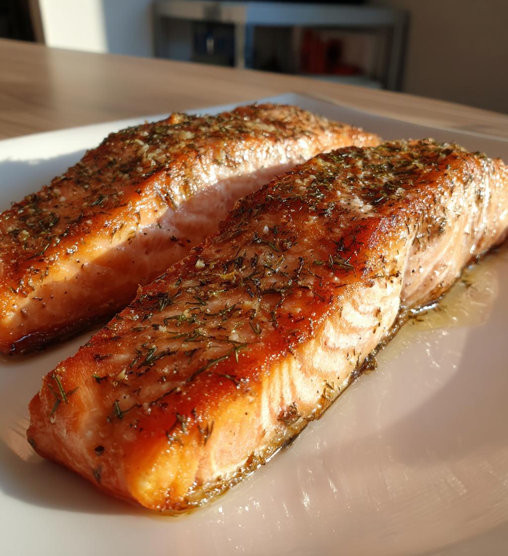 Gefrorener Lachs aus der Heißluftfritteuse