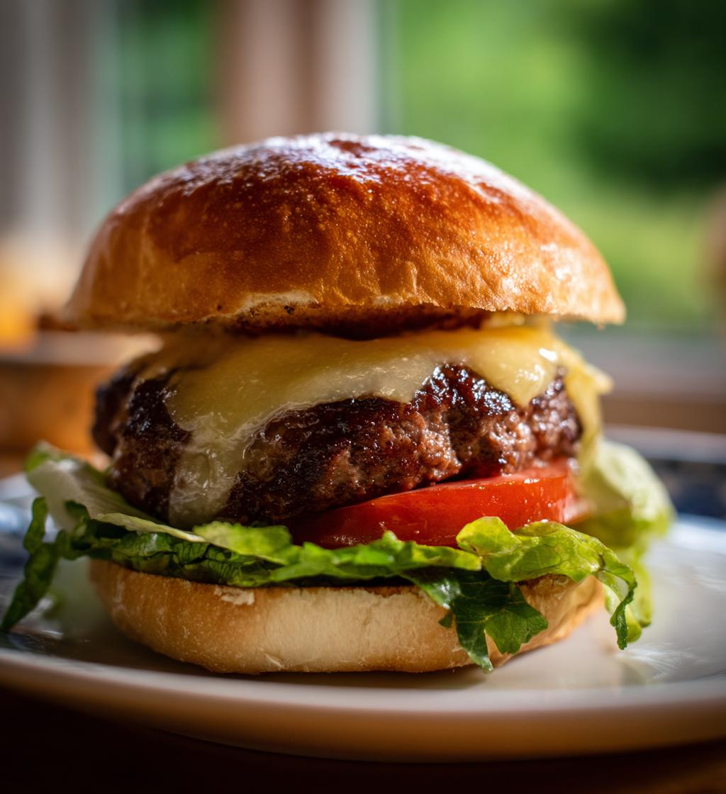 Hamburger im Air Fryer