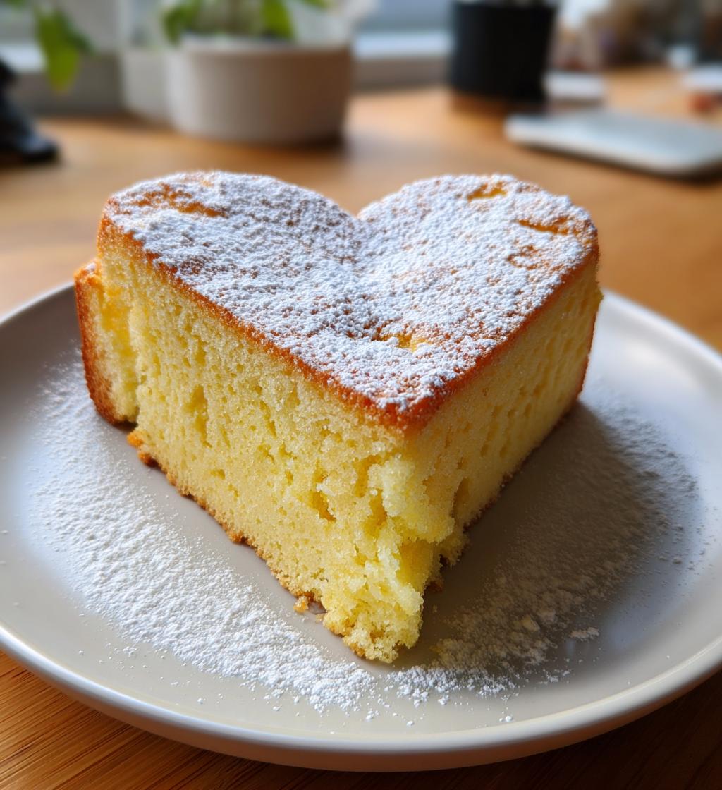 Herzförmiger Kuchen