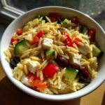 Kalter Kritharaki-Nudelsalat