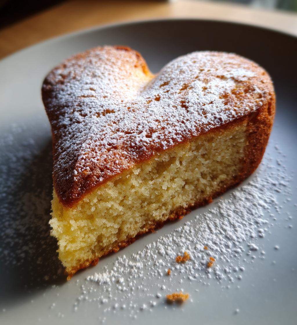 Kuchen in Herzform