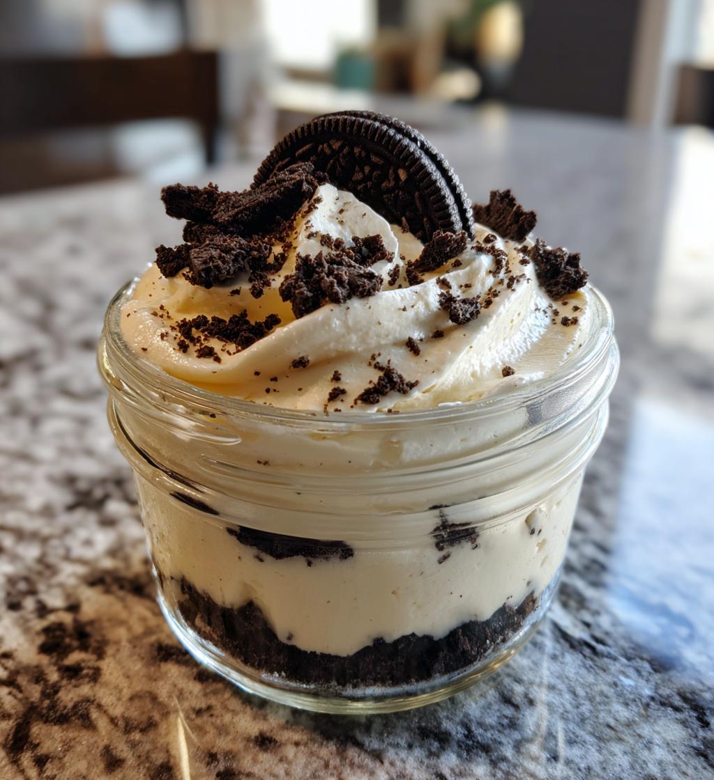 Oreo-Dessert im Glas