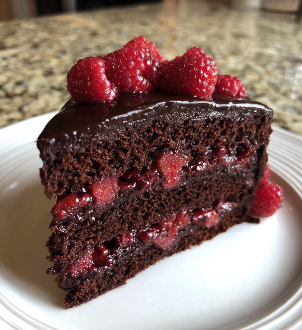Schokoladen-Himbeer-Kuchen