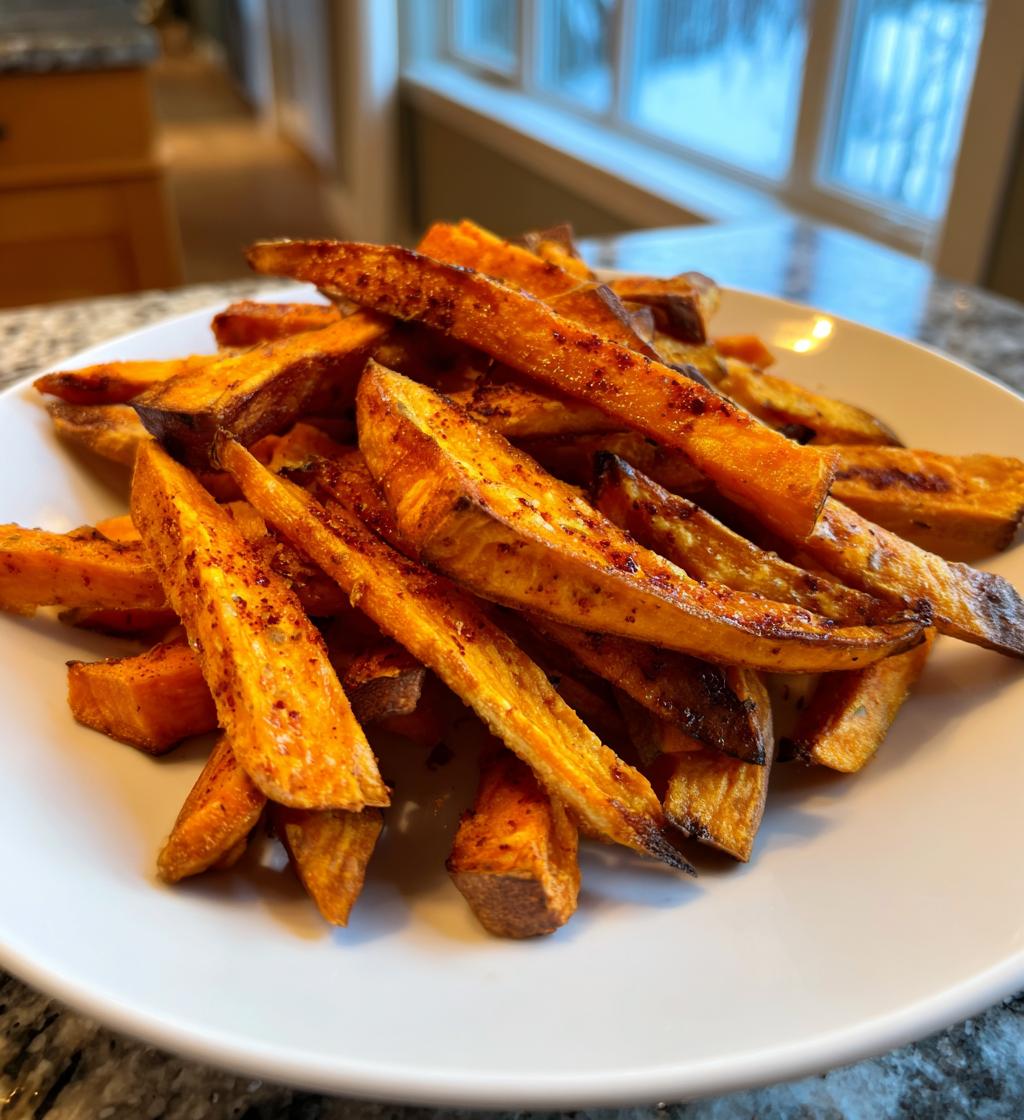 Süßkartoffel Pommes im Air Fryer