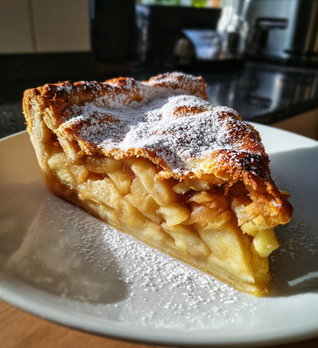 gedeckter apfelkuchen