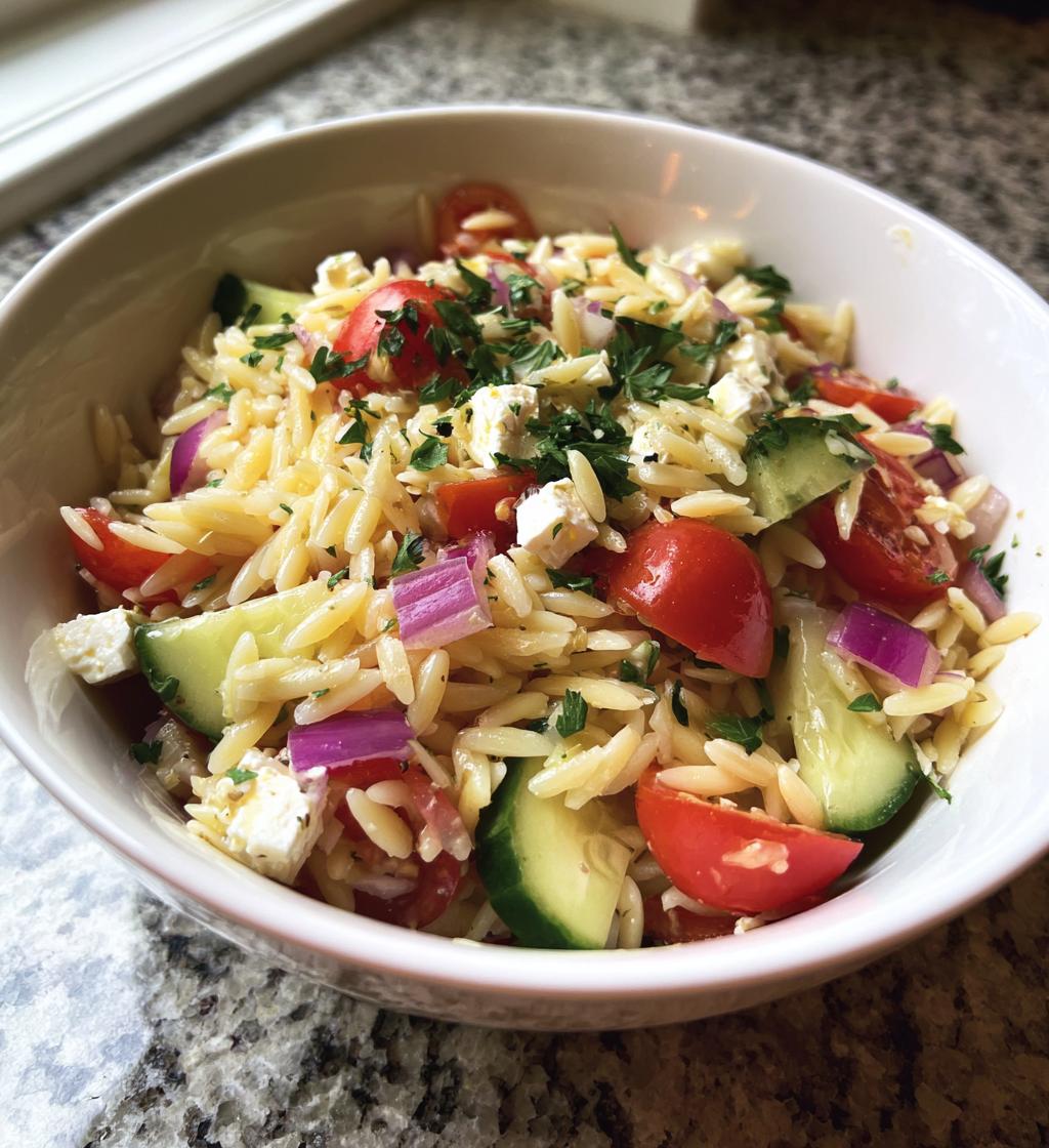 kritharaki salat