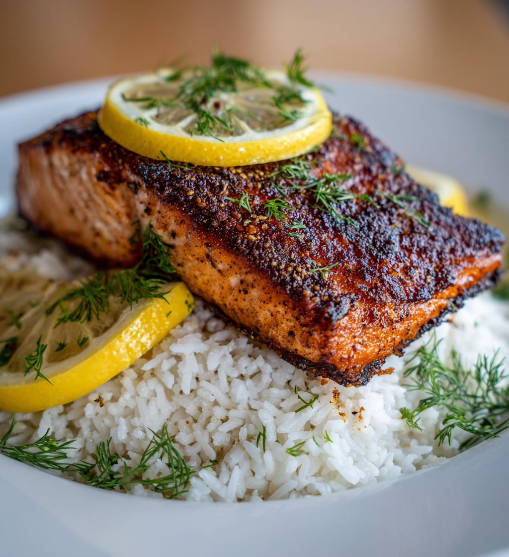 lachs mit reis