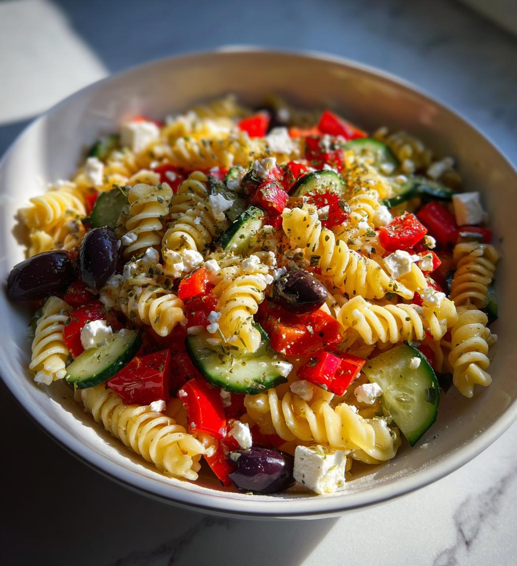 mediterraner nudelsalat