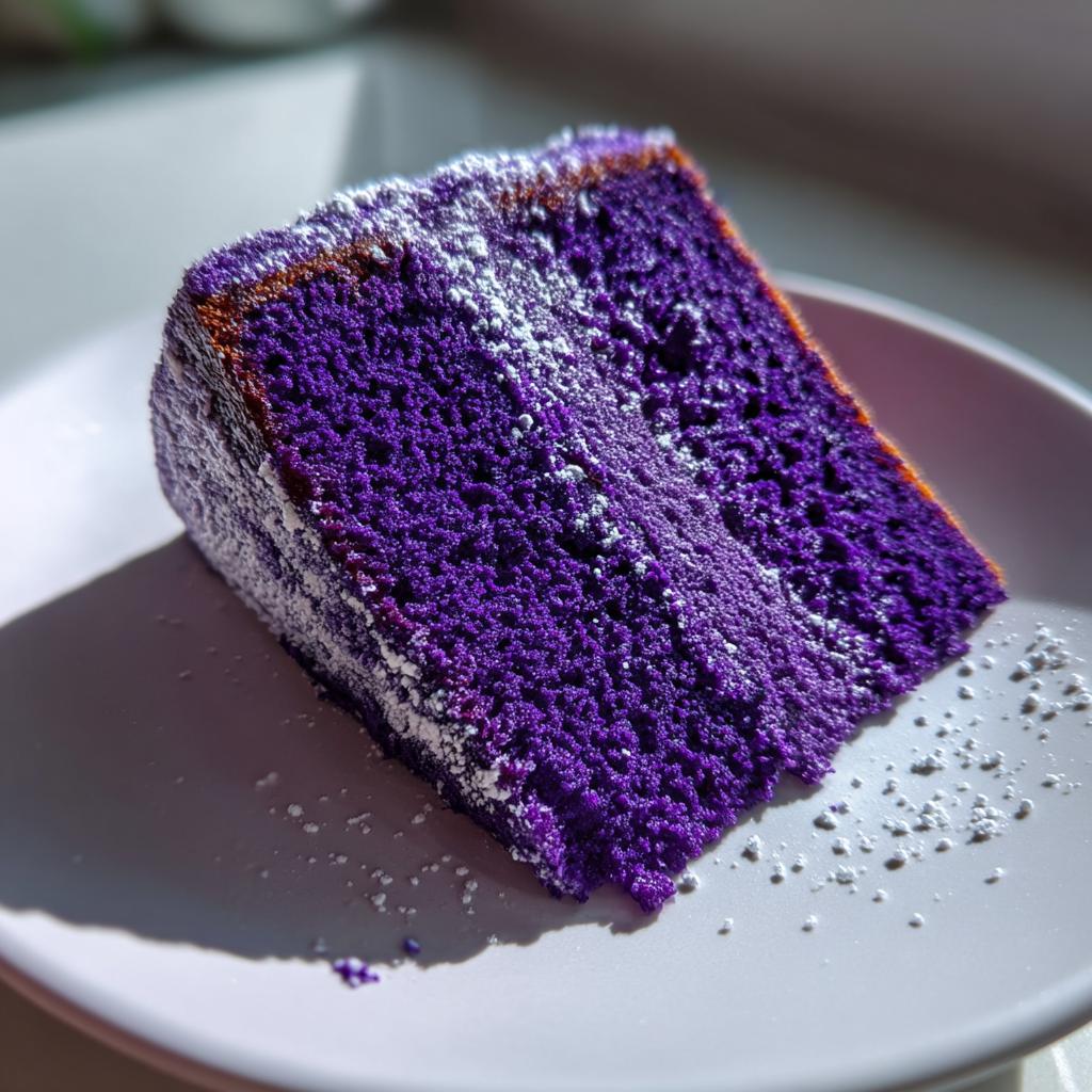 purple heart cake
