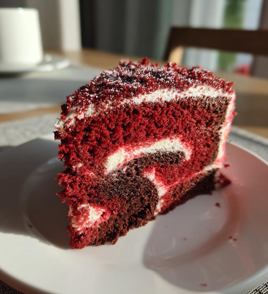 red heart cake