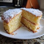 white heart cake