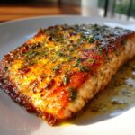 15-Minuten Airfryer Lachsfilet mit Zitronenbutter