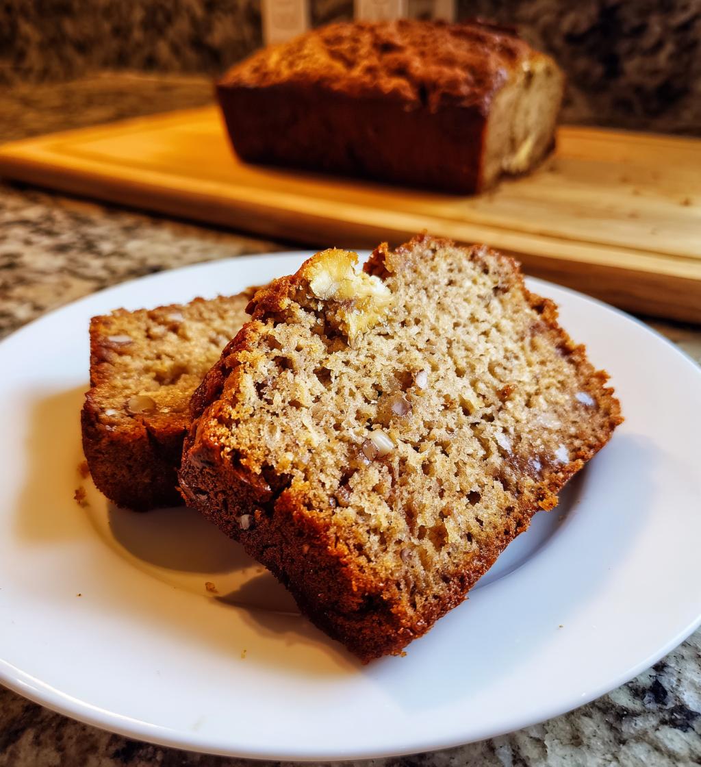 Bananenbrot mit Haferflocken