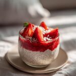 Chia Pudding mit Erdbeeren