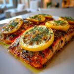 Gegrillter Lachs mit Zitrone