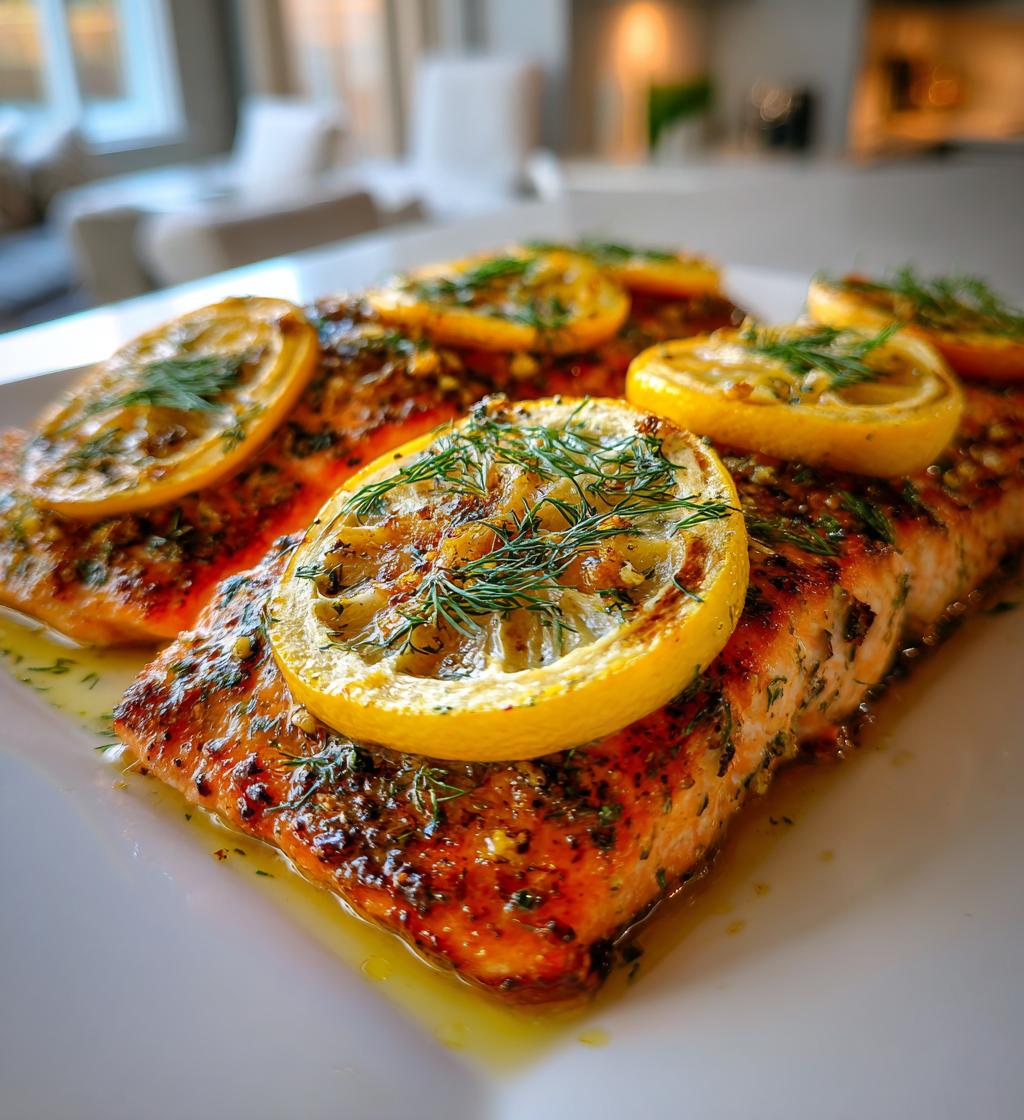 Gegrillter Lachs mit Zitrone