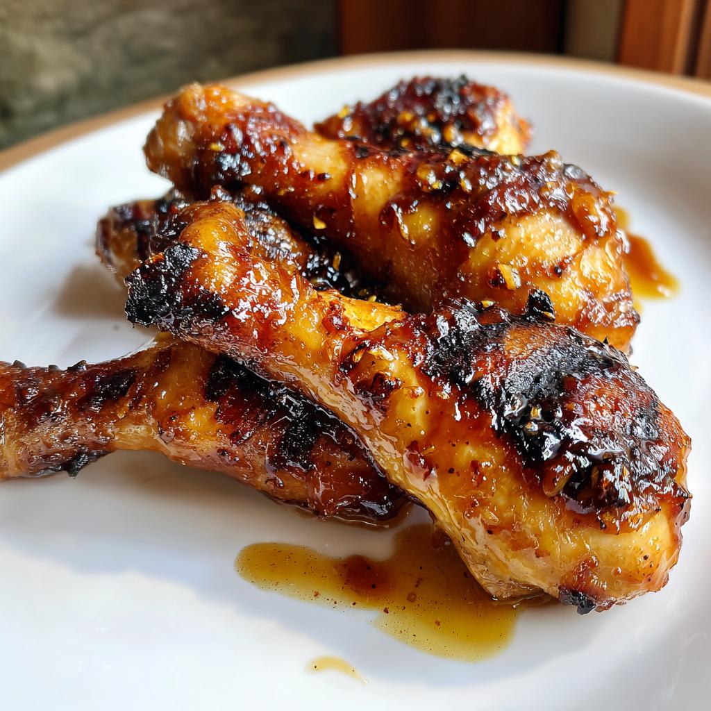 Grill Hähnchen mit Honig Knoblauch