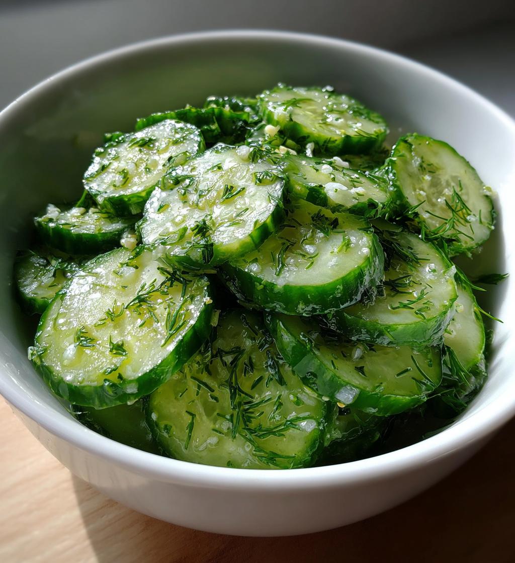Gurken Dill Salat
