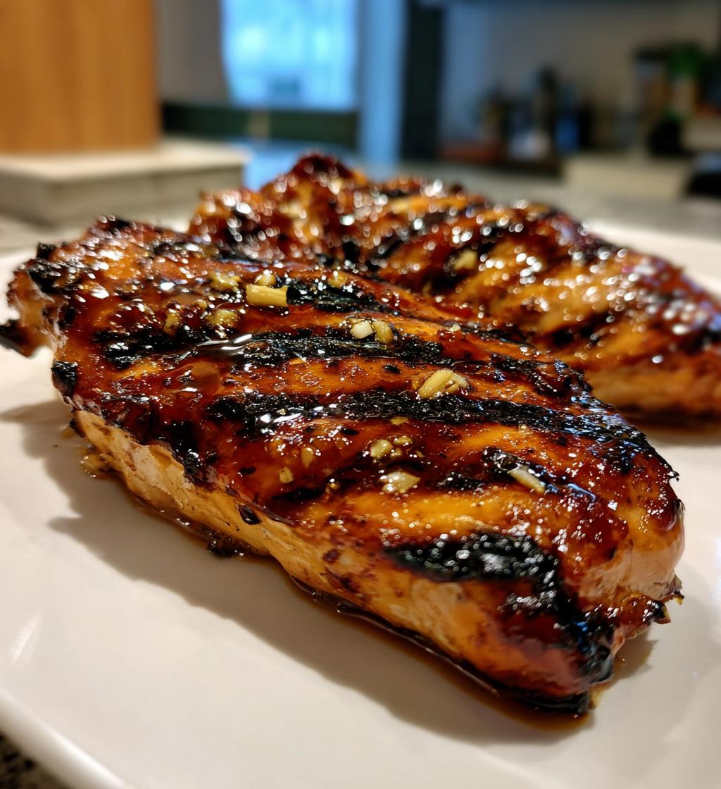 Honig Knoblauch Hähnchen vom Grill