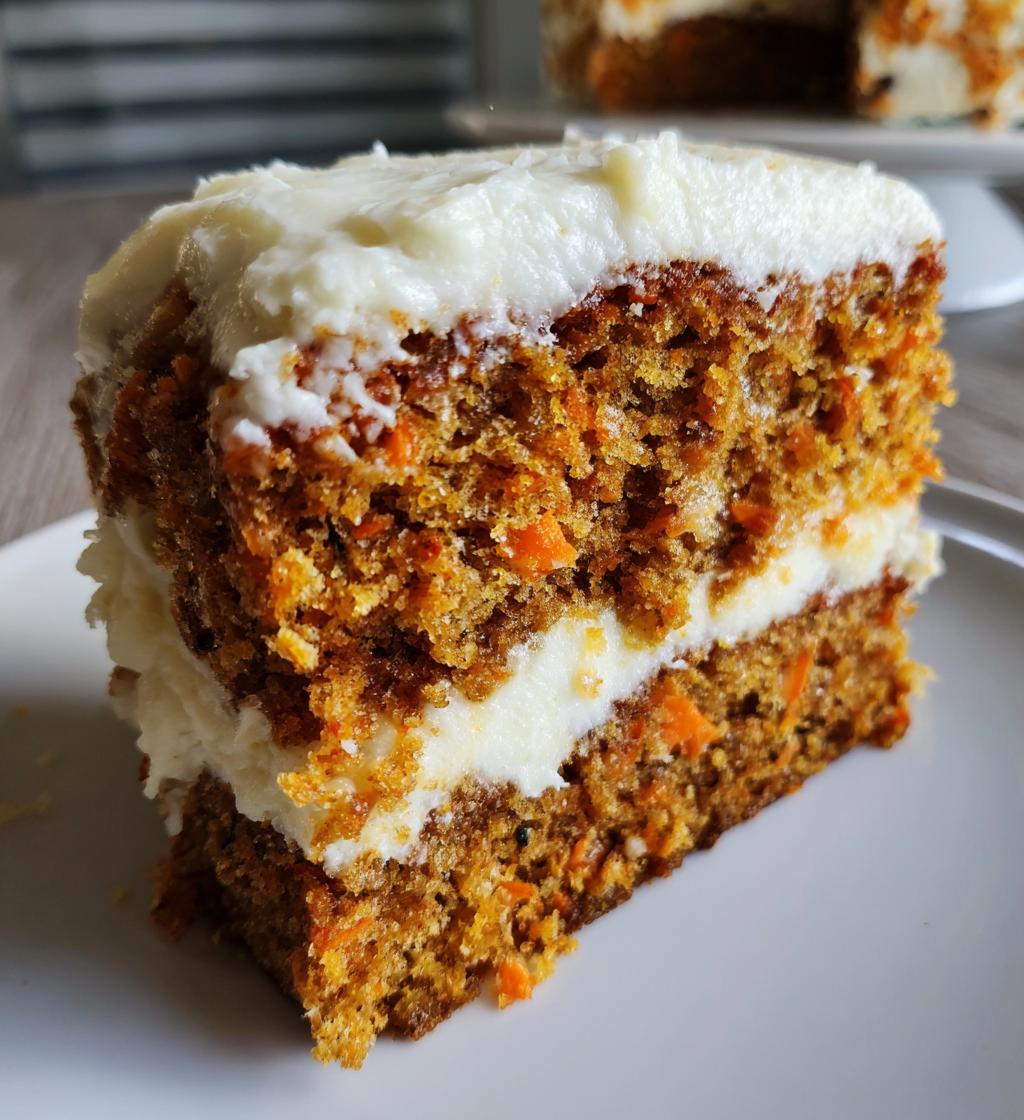 Karottenkuchen mit Frischkäse Frosting – Super saftig & cremig