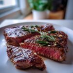 Knoblauch Butter Steak vom Grill