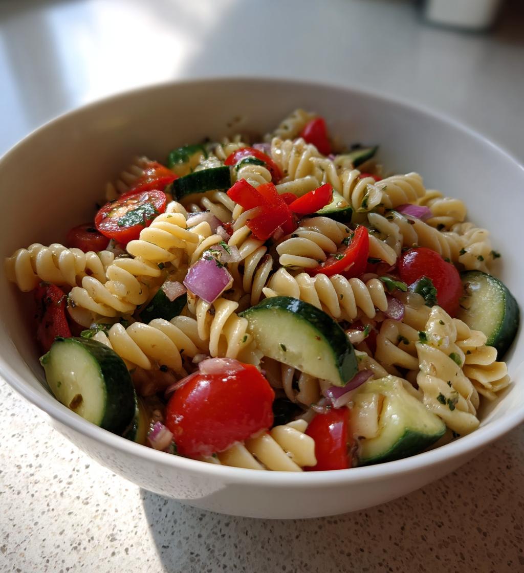 Nudelsalat mit Gemüse