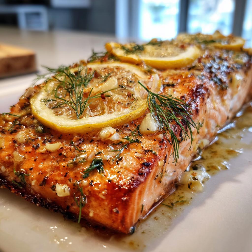 Saftiger Gegrillter Lachs mit Zitrone und Knoblauch – Perfektes Grillrezept