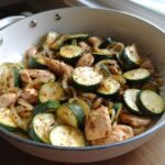 Zucchini Pfanne mit Hähnchen