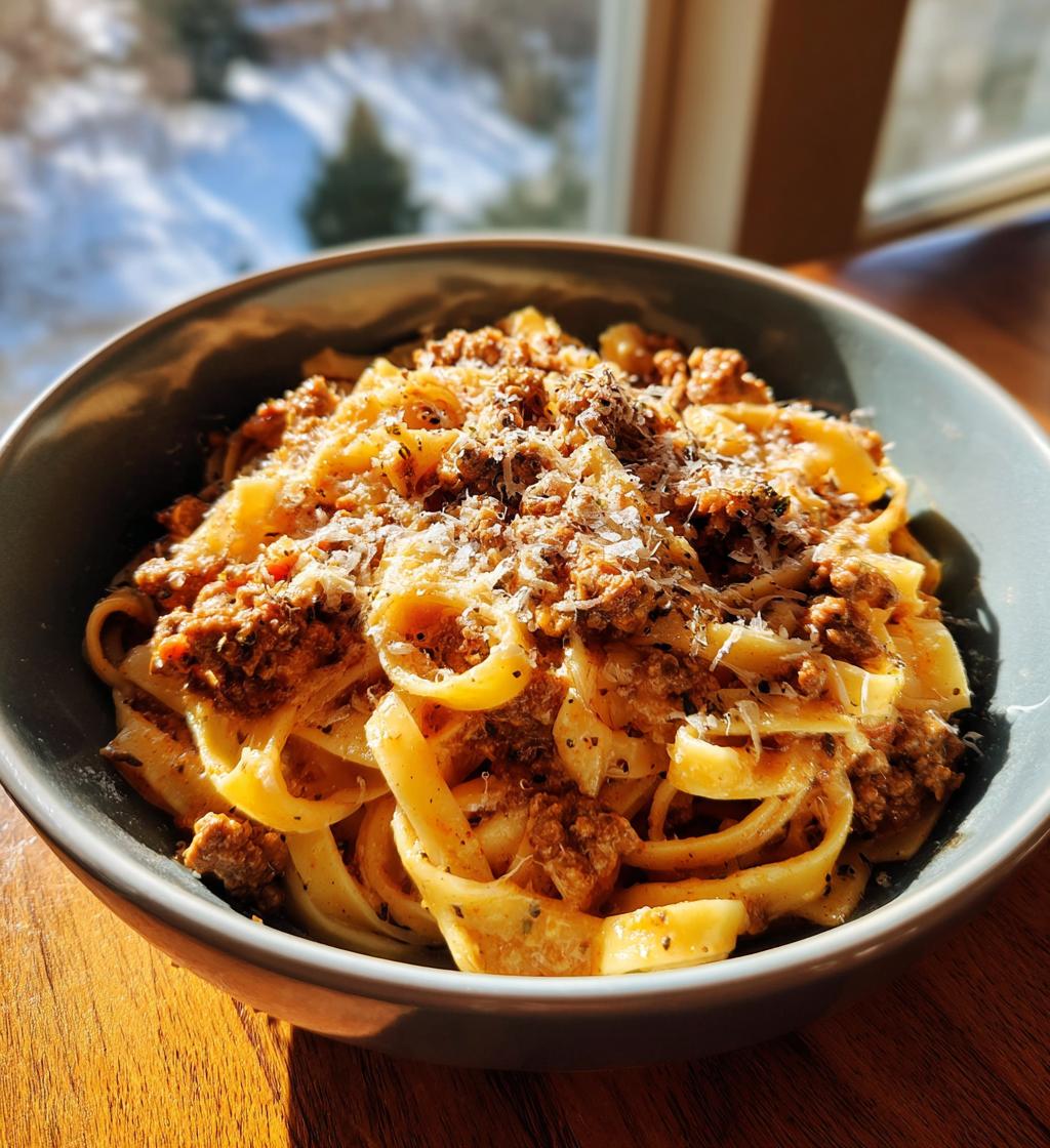 cremige Hackfleisch Pasta