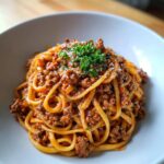 cremige pasta mit hackfleisch