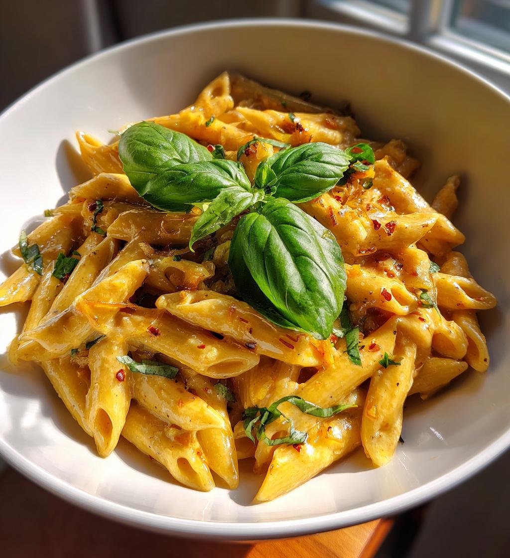 cremige vegetarische Pasta