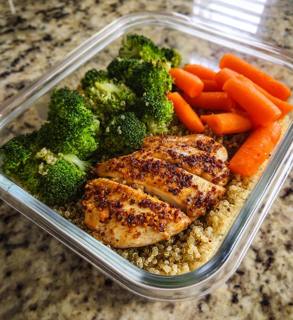 einfaches proteinreiches Meal Prep