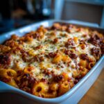 gebackene ziti mit hackfleisch und ricotta