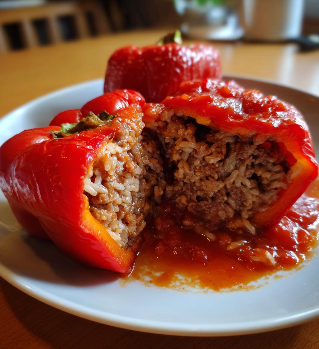 gefüllte paprika hackfleisch