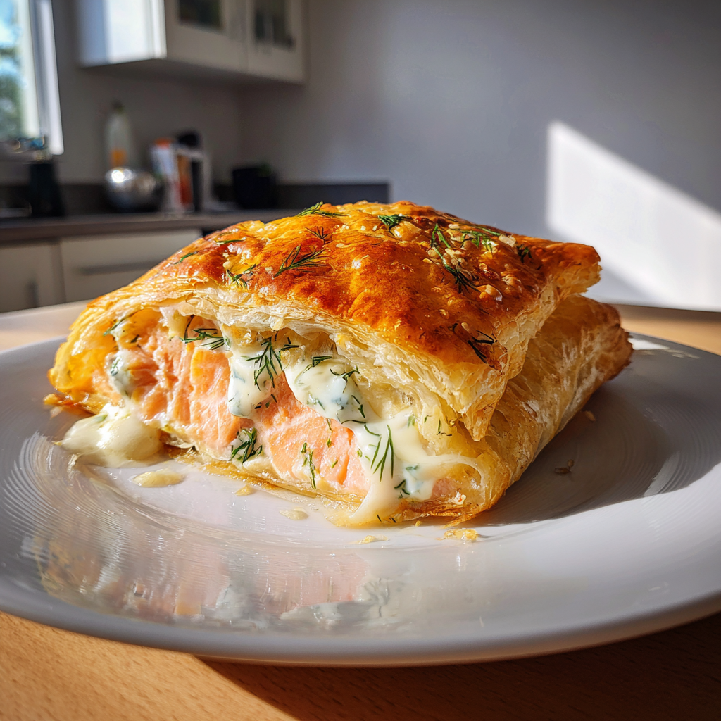 Lachs im Blätterteig: 3 Zutaten zum Glück