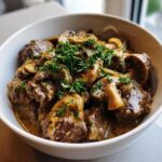rindfleisch stroganoff mit hackfleisch