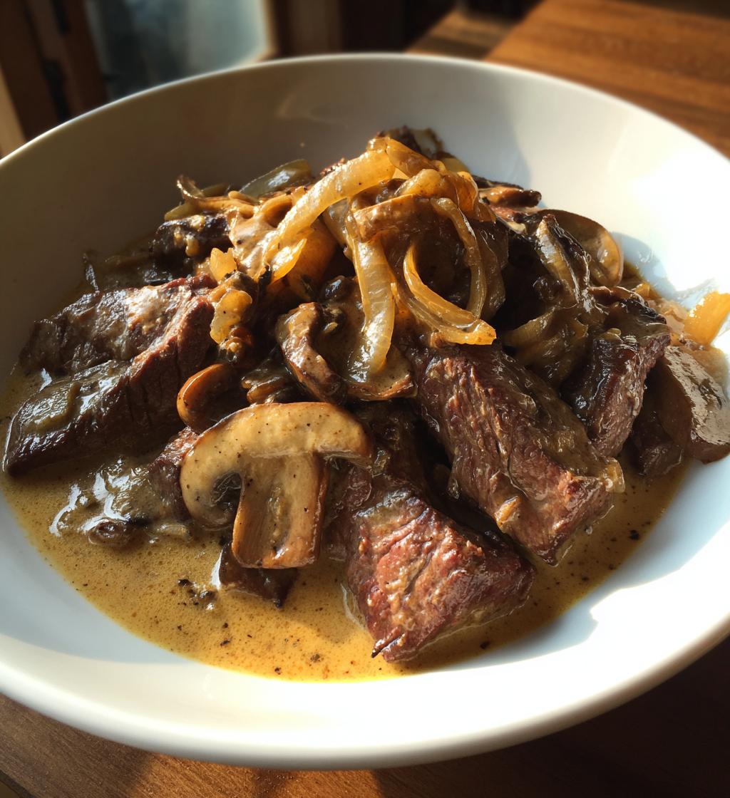 rindfleisch stroganoff rezept