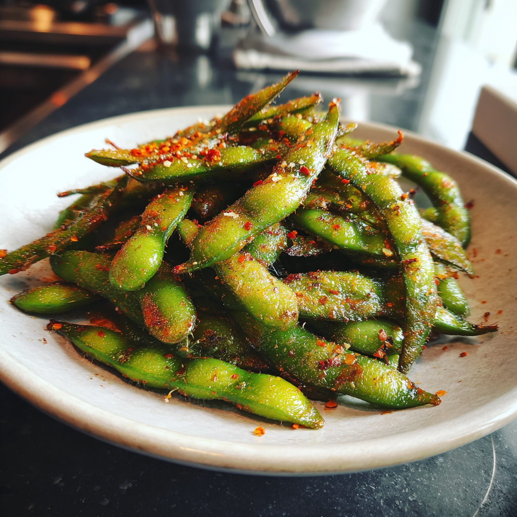 Luftfritteuse Edamame: 8 Minuten Genuss, unglaublich!