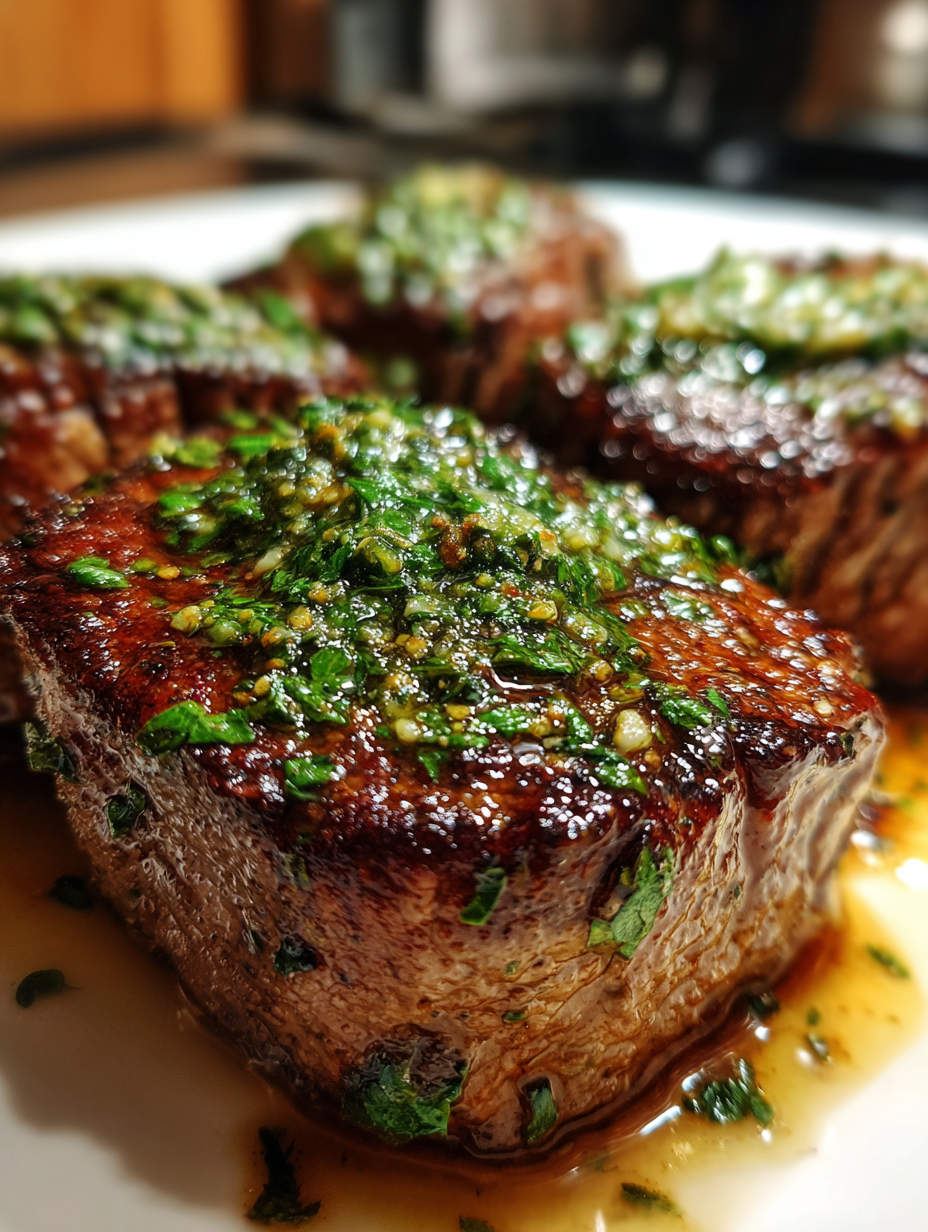 airfryer rezepte fleisch: Saftige Rindersteaks mit Kräuterbutter