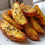 airfryer rezepte: Knusprige Luftfritteuse Kartoffelspalten einfach