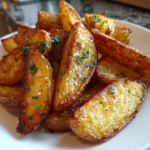 airfryer rezepte schnell​: knusprige Luftfritteuse Kartoffel wedges